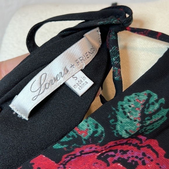 NWOT Lovers + Friends Gigi Rose Print Mini Wrap Dress Size S - Picture 8 of 9